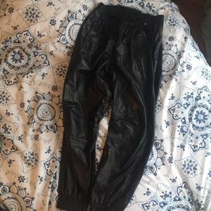 Leather Vince pants